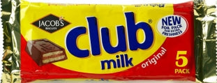 Jacob's: Club Milk: Original: 5 Pack 110g