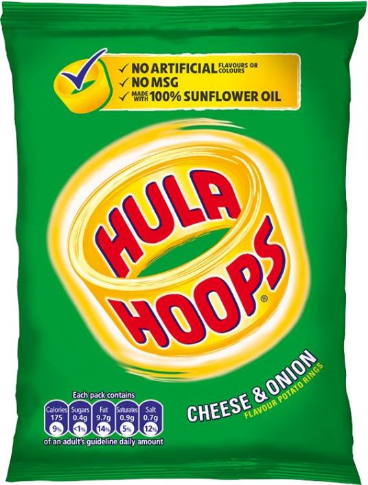 KP: Hula Hoops: Cheese and Onion 34g (1.2oz)