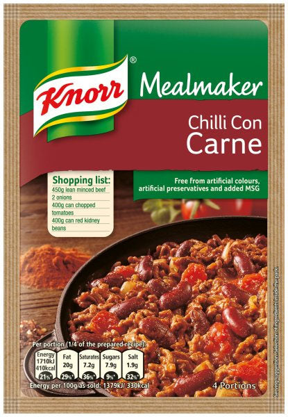 Knorr: Mealmaker: Chilli Con Carne 50g (1.8oz) EXPIRED July 2023