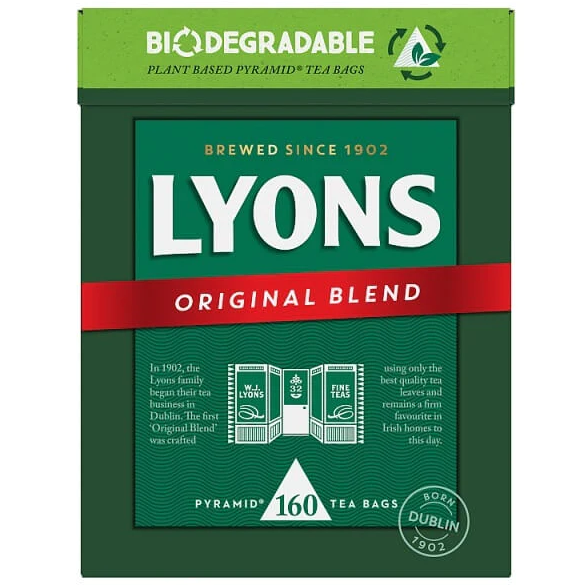 Lyons: Original Blend Tea: 160 Bags 464g