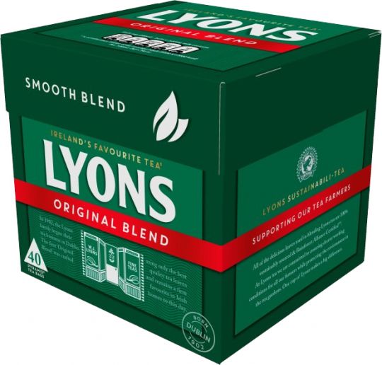 Lyons: Original Blend Tea: 40 Bags 116g (4oz) Expires 12/23