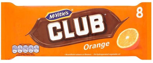 McVitie's: Club: Orange: 7 Pack 154g