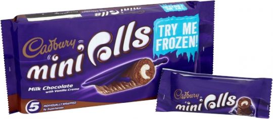 Cadbury: Mini Rolls: Milk Chocolate: 5 Pack 185g (6.5oz)