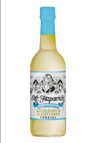 Mr. Fitzpatrick's: Gooseberry & Elderflower: No Sugar Added Cordial 500ml (16.9fl oz) EXPIRED 11/27/23