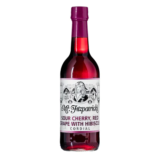 Mr. Fitzpatrick's: Sour Cherry, Red Grape, & Hibiscus: Cordial 500ml (16.9fl oz) EXPIRED 12/14/23