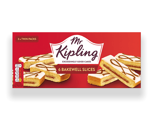 Mr. Kipling: Bakewell Slices: 6 Pack 211g (7.4oz)