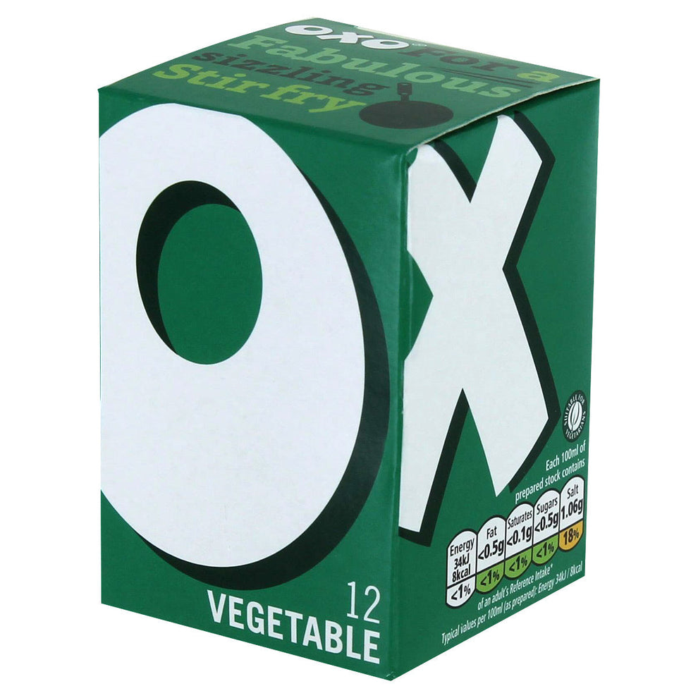 Oxo Vegetable Stock Cubes 71g (2.5oz) O'Malley's European Foods