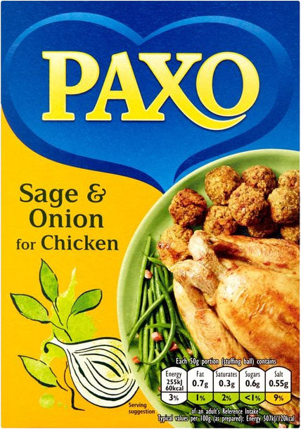 Paxo: Stuffing Mix: Sage & Onion 85g (3oz)