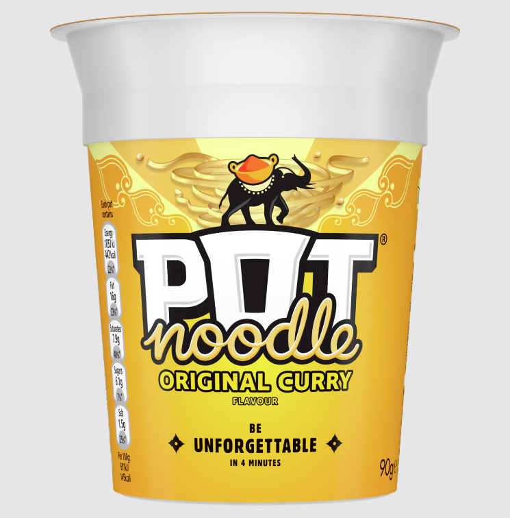 Pot Noodles: Original Curry 90g (3.2oz)
