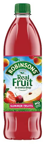 Robinsons: Summer Fruits: Concentrate 1L (33.8fl oz)