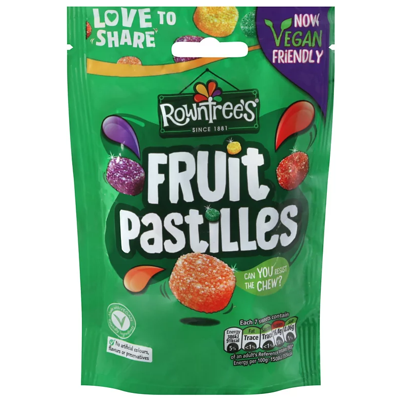 Rowntree's: Fruit Pastilles Pouch 143g (5oz) – O'Malley's European Foods