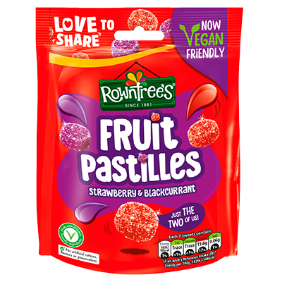 Rowntree's: Fruit Pastilles: Strawberry and Blackcurrant 143g (5oz)