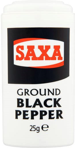 Saxa: Ground Black Pepper 25g (0.9oz)