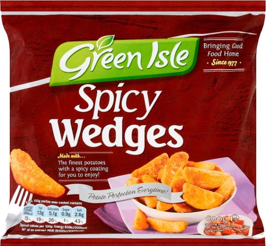 Green Isle: Spicy Wedges 600g (21oz)