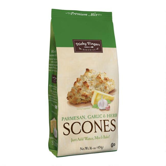 Sticky Fingers Bakeries: Parmesan, Garlic, & Herb Scone Mix 454g (16oz)