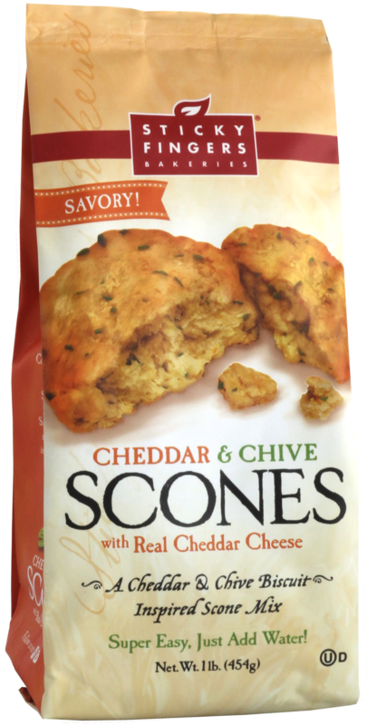 Sticky Fingers Bakeries: Cheddar & Chive Scone Mix 454g (16oz)