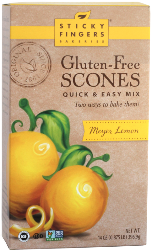 Sticky Fingers Bakeries: Meyer Lemon Gluten Free Scone Mix 397g (14oz)