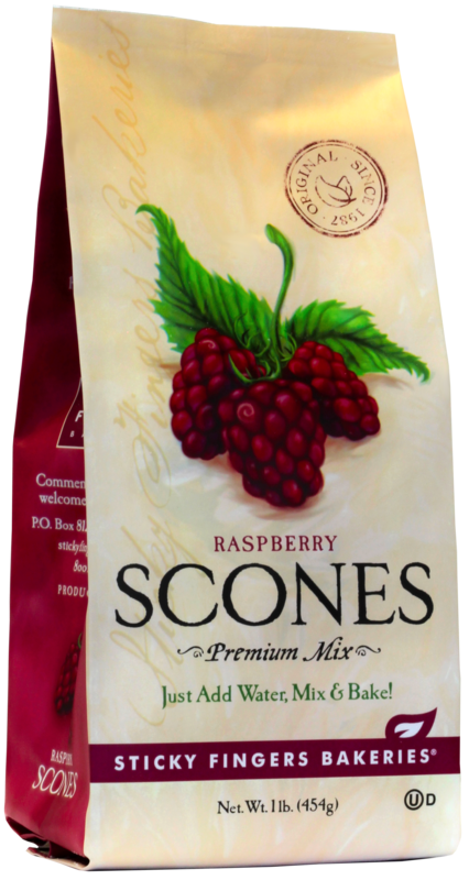 Sticky Fingers Bakeries: Raspberry Scone Mix 454g (16oz) – O'Malley's ...