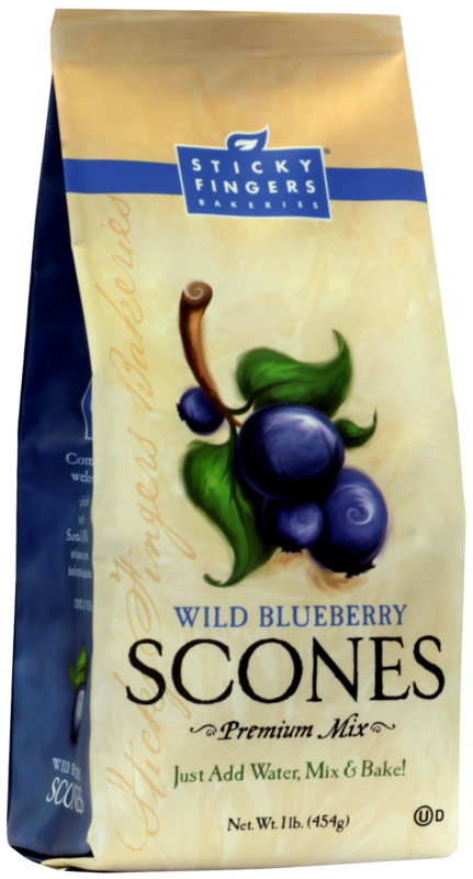 Sticky Fingers Bakeries: Wild Blueberry Scone Mix 454g (16oz)