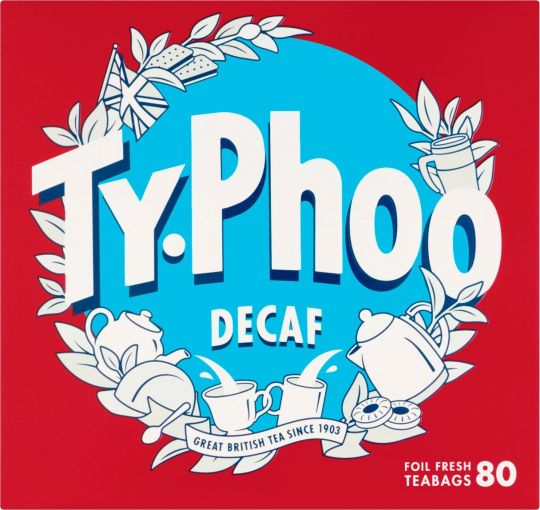 Typhoo Tea: Decaf: 80 Bags 250g (8.8oz)