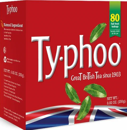 Typhoo Tea: Red Box: 80 Bags 250g (8.8oz)