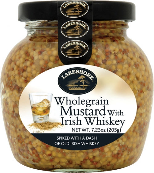 Lakeshore: Wholegrain Mustard with Irish Whiskey 205g (7.23oz)
