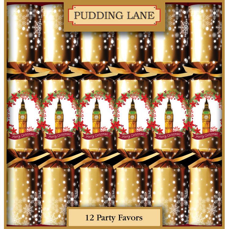 Pudding Lane: Big Ben Crackers: 12 Pack